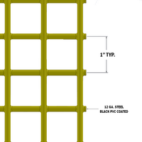 63-000-Y MODULAR SOLUTIONS MESH<br>1'' X 4' X 8', YELLOW